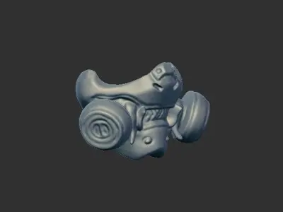 Cyber Oni Mask Scan for Toys 3D print model