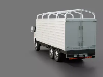 Hino 500 2626 Box Truck 2016 3D model