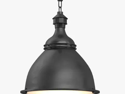 20th century English Cloche Pendant 3D model