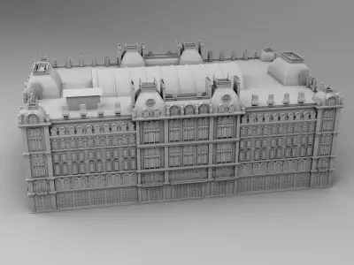 Chicago hotel 3D print model