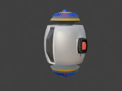 Flying bot 2 Free low-poly 3D model