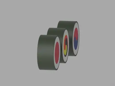 Cartoon Sushi and Gimbap 3D model