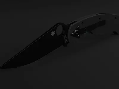 Spyderco paramilitary 3D model