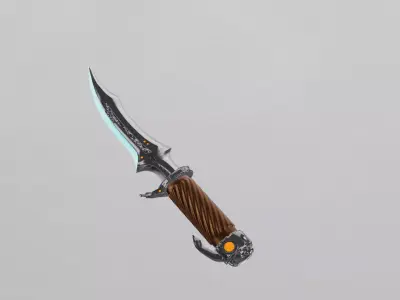 sci fi blade katana  3D model