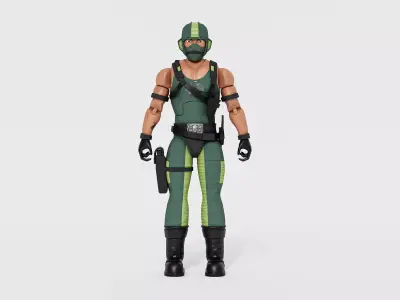 G I Joe Classified Cobra Copperhead Low-poly 3D model