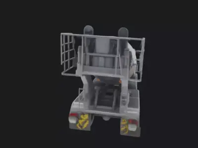 Concrete Mixer Truck 3D Model 3D model