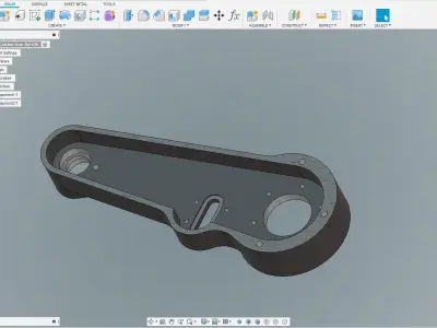 Doosan Puma 2600 SY Parts Catcher arm Housing 3D model