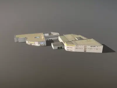 Building LOWI Innsbruck Shop Low-poly 3D model