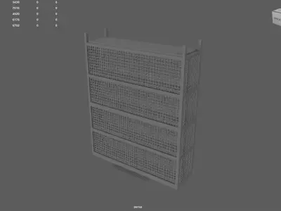 Industrial Shelf 3D model