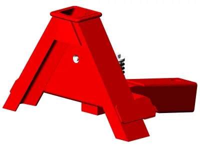 A-frame coupler ISO 11001-2 Free 3D model