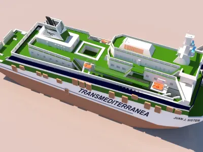 Ship 3d model 3D model