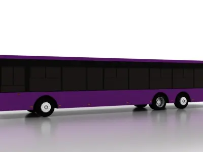 Bus Bogdan A80110 Low Low-poly 3D model