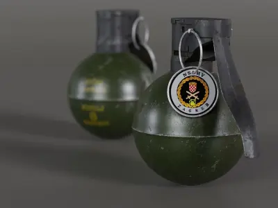 frag granade v2 Free low-poly 3D model