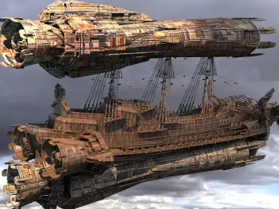 Jet Fusion Airship 4 3D model