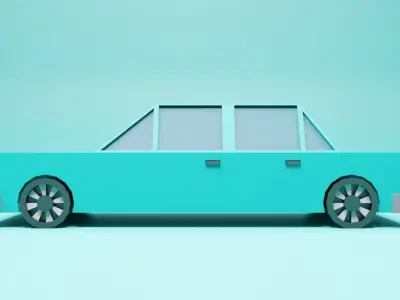 low poly car Free low-poly 3D model 11