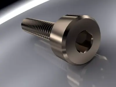 ALL METRIC HEX HEAD SCREWS IN ONE FILE 3D model