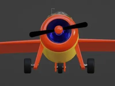 Single engine plane Free 3D model
