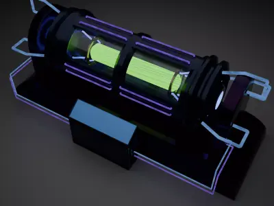 Sci fi Reactor Free low-poly 3D model