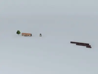 Railway station Free 3D model buy