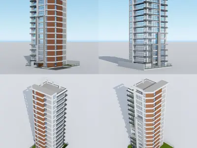 Commercial Building 1 3D model purchase