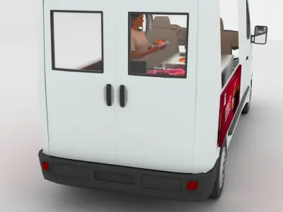 Donut Truck 4K 3D model