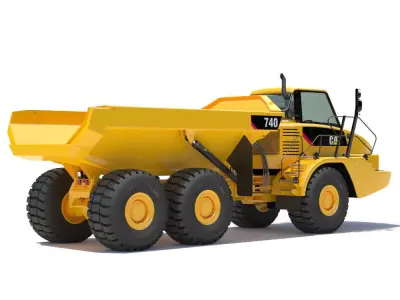 Articulated Dump Truck Cat 740 3D model