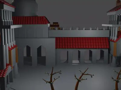 CASTILLO ROMANO 3D model