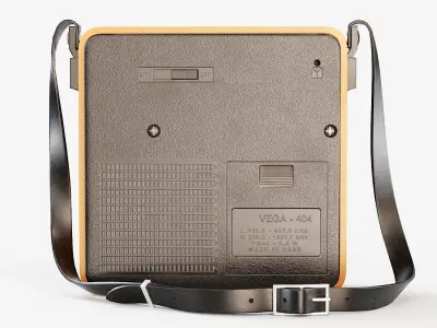Retro Portable Radio Vega PBR Low-poly 3D model