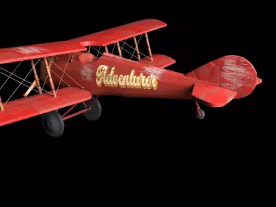 Toy Airplane 3D model 3