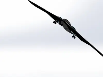 SolidWorks B2 Stealth Bomber 3D Model 3D print model