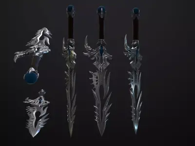 Dagger  Angel Slayer  Low-poly 3D model