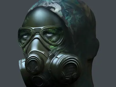 Helmet 3d model military combat Military Low-poly  Low-poly 3D model 3