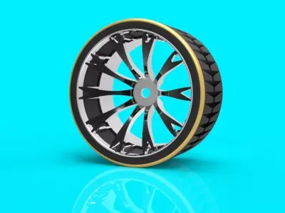 Alloy Wheels Free 3D model