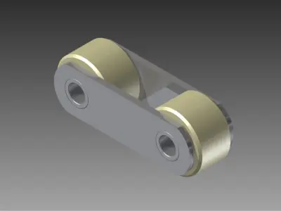 Transport chain pitch 100mm Free 3D model