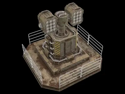 Dirty Turret-1-V2 3D model