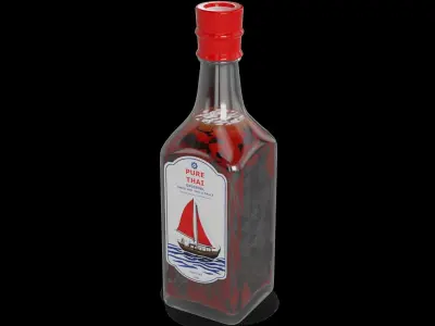 Sauces and Pastes Thai Fish Sauce Low-poly 3D model
