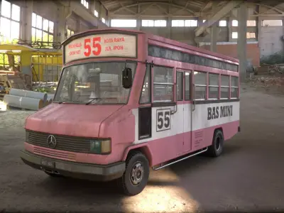 Bas Mini v01 Low-poly 3D model
