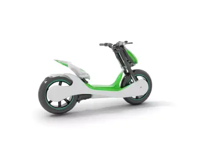 Futuristic Electric Scooter model pack Low-poly 3D model
