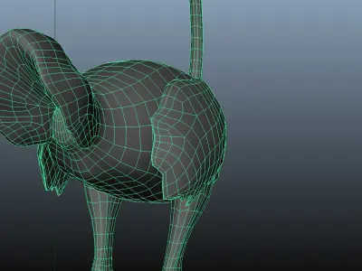 Ostrich 3D model order
