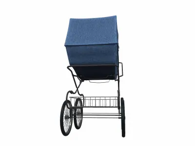 Baby stroller 08 3D model