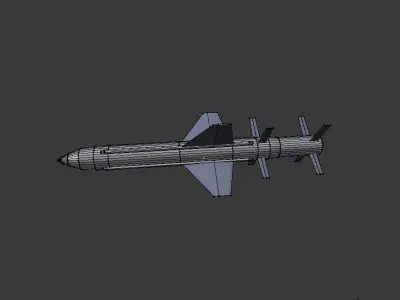 AVTM300 Missile Model Free low-poly 3D model