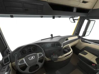 Man TGX 2020 with interior 3D model