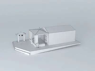 Church house Free 3D model purchase