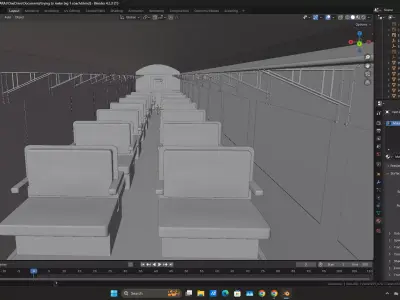 Galaxy railways Big 1 coach  3D model