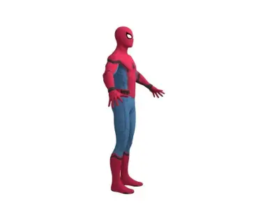 Spider man rigged highpoly 3D model