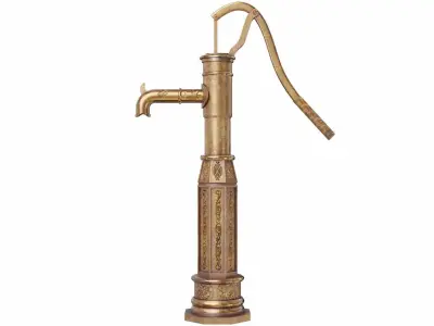 Manual water pump 3D model