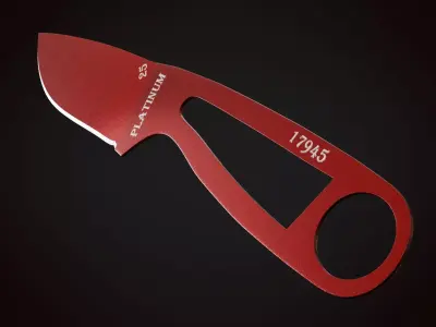 Knife 1 E Low-poly 3D model