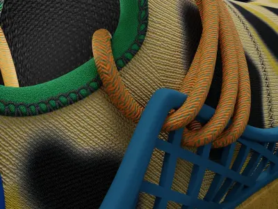 Adidas HU Animal Print  Free 3D model