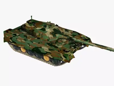 MBT-2000 Ready to Use for  Game Low-poly 3D model