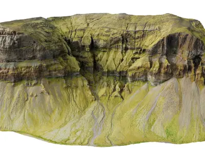  Mountain Cliffs Module - 3D PBR Model2 
